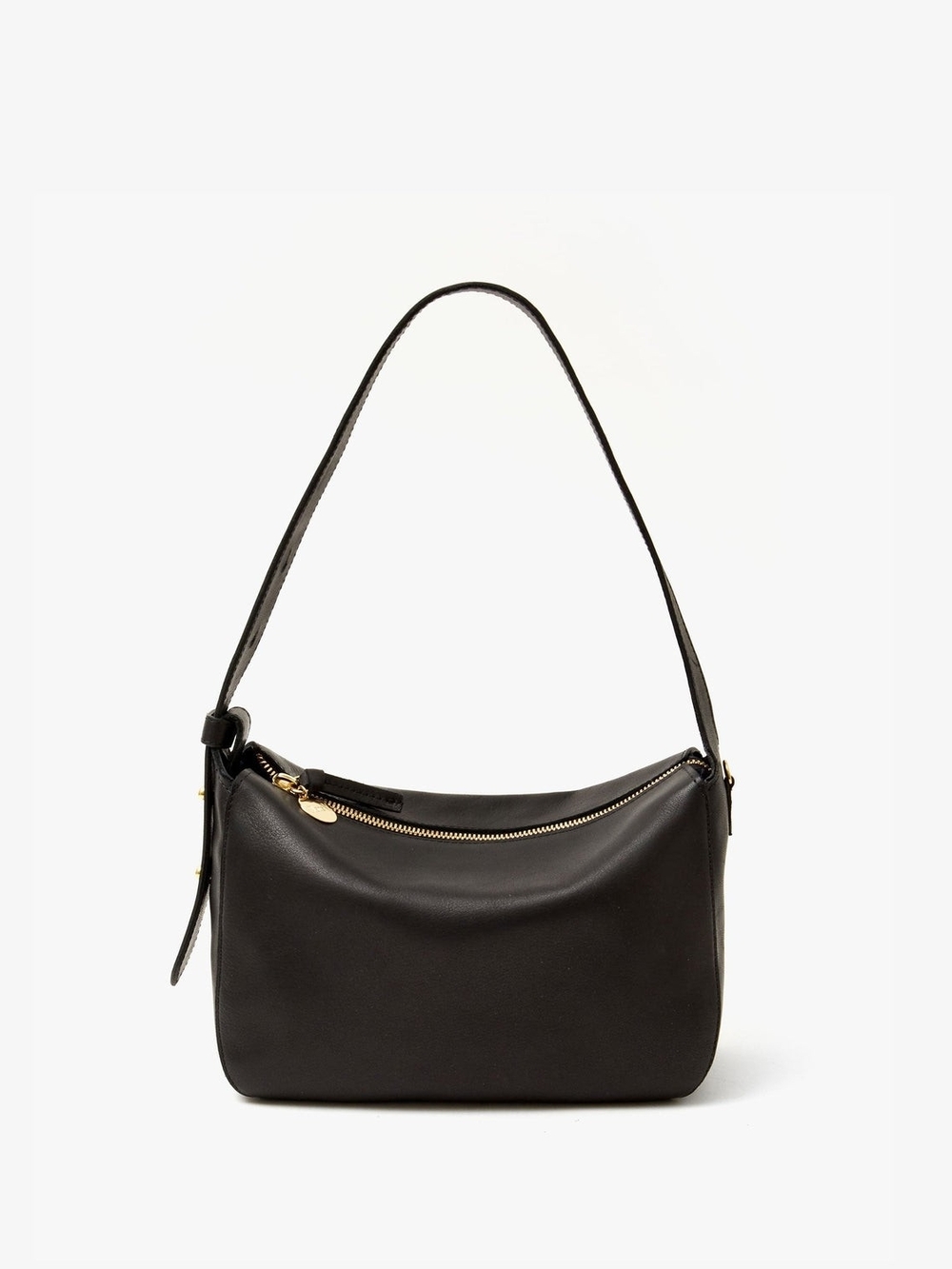 Clare V Fleurine Shoulder Bag - Black Italian Leather - NEW